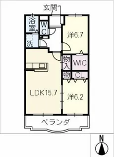 オリーブヴィラ【3階】の間取り