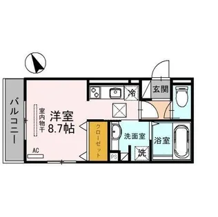 ラポール三輪【2階】の間取り