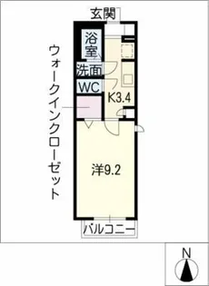 メゾン堀越【1階】の間取り