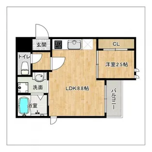 R-smart 二日市西【101号室】の間取り