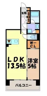 オーパスレジデンス名古屋ステーション【7階】の間取り