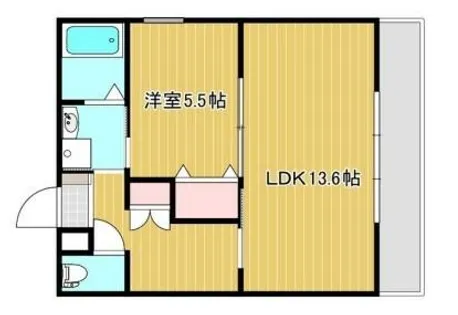 ベルフラワー嵐山【3階】の間取り