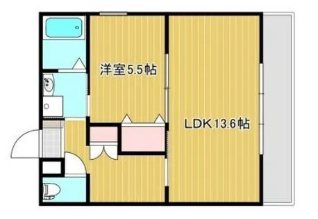 ベルフラワー嵐山【3階】の間取り