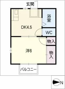 パール白羽根【2階】の間取り