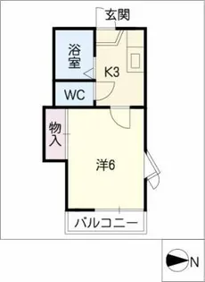ジュネス宮東【1階】の間取り