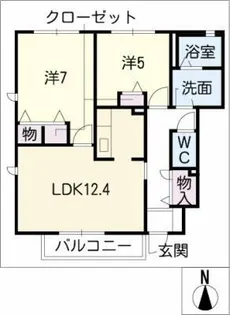 Villa M A棟【1階】の間取り