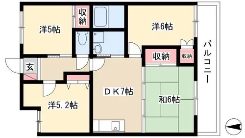 グレースERI【4階】の間取り