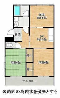 ファミール八幡【203号室】の間取り