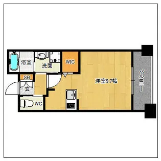 エンクレスト呉服町【6階】の間取り