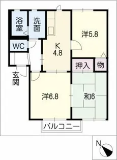 NAOI C棟【2階】の間取り
