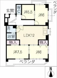 エトワール藤【2階】の間取り