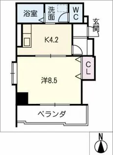 フェリシダ千種【7階】の間取り