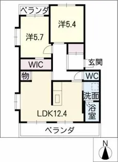アレイ南原【2階】の間取り