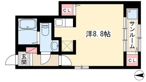 フリーデ【102号室】の間取り