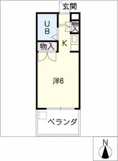 クオリシティ山手【4階】の間取り