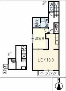 仮)藤江町PJ【2階】の間取り