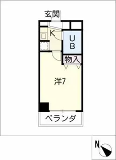 インペリアル中村公園【4階】の間取り