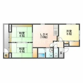 プレアール状ヶ池A【2階】の間取り