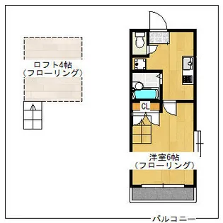 プレ・マルシェ美野島【1階】の間取り