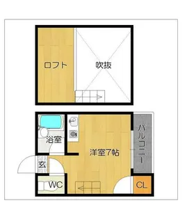 エクセル西門【202号室】の間取り