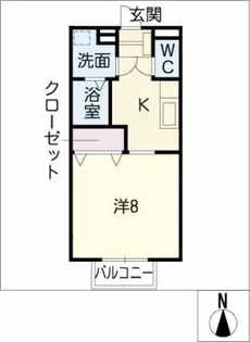 エリオにしの台【2階】の間取り
