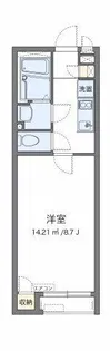 クレイノ桜【203号室】の間取り