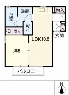 サンプレジオA・B【1階】の間取り