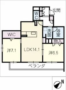 シエスタ楠【3階】の間取り
