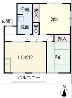 サンフラワーフジ【1階】の間取り