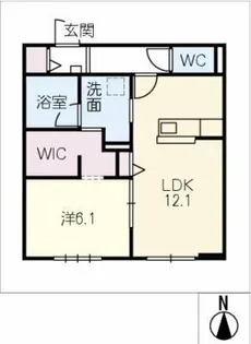アルカディアSOU【1階】の間取り