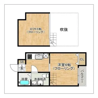 フラワーダイニング吉塚【2階】の間取り