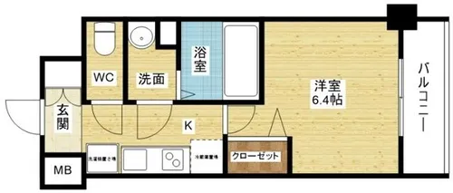 プレサンスブルーム東三国【6階】の間取り