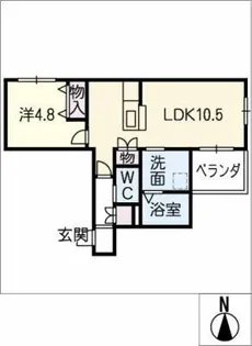 I・S プランドール【2階】の間取り