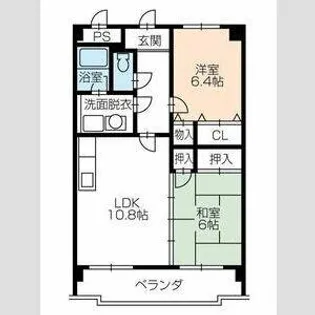 サンヴィレッテ【202号室】の間取り