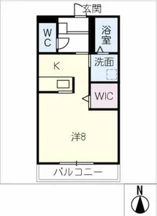 ジュネス八ツ面 A【1階】の間取り