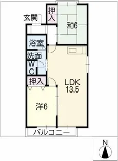 リバーサイドT・Y【1階】の間取り