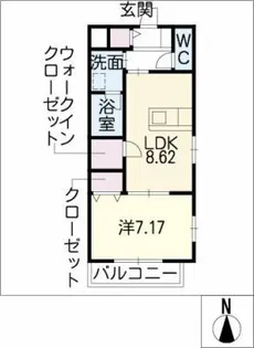 クレストール・M2【1階】の間取り