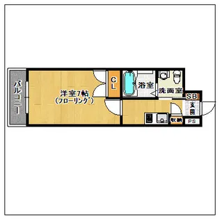 リファレンス下呉服町【2階】の間取り