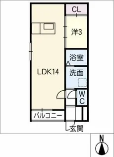 マリアロッソ弥富ウエスト【2階】の間取り