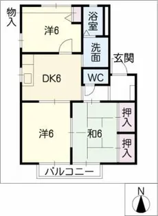 リヴェールミノワ【1階】の間取り