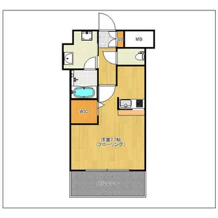 エンクレストベイ天神東II【4階】の間取り