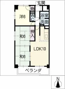 エルフ杉ノ木【6階】の間取り
