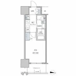 パークアクシス名古屋山王橋【5階】の間取り