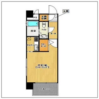 エステートモア祇園【11階】の間取り