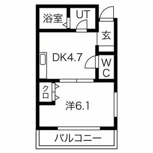 La Verite ノムラⅡ【3階】の間取り