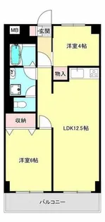 六甲北中ビル【3階】の間取り