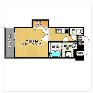 ダイナコートエスタディオ東公園II【906号室】の間取り