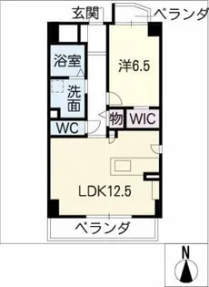 グランコート舞【1階】の間取り