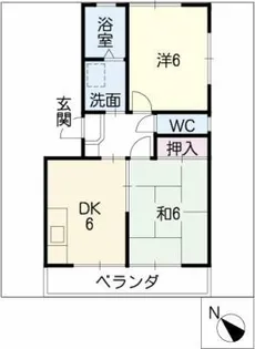 メゾン石原【1階】の間取り