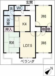 シャングリラ今池【2階】の間取り